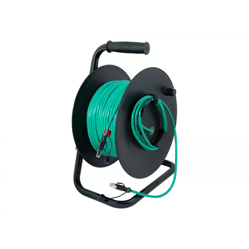 Logilink netwerkkabelhaspel groen CAT 6A S/FTP, 80 m | CQ3080S