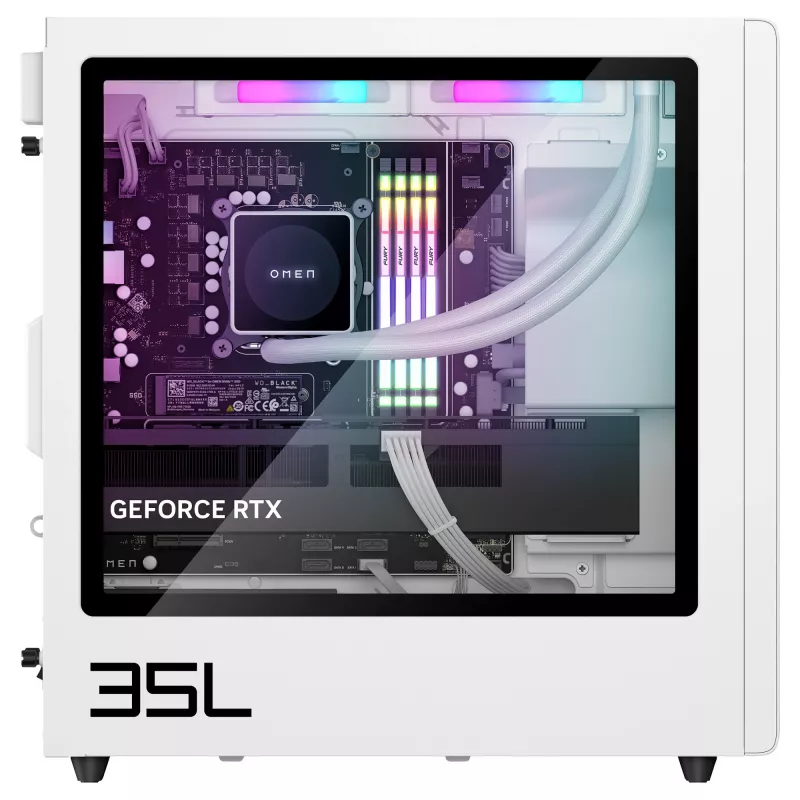 HPI Omen 35L desktop GT16-0188ng, zwart, Core Ultra 7 265F, 32GB RAM, 1TB SSD, GeForce RTX 5070 Ti