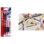 Balpen Stabilo pointball NatureCOLORS, bordeauxrood 4-kleurenset in etui, antislip greep, zachte kogelpunt