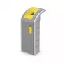 Prullenbak Hailo ProfiLine WSB Design Plus XXXL — rechthoekig ABS grijs, breedte 500 mm, diepte 470 mm, hoogte 110 mm