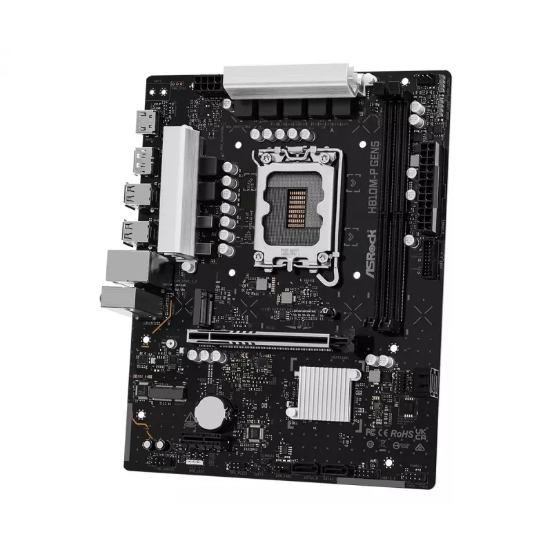 ASRock H810M-P Gen5 Moederbord, LGA 1851, Micro-ATX, DDR5