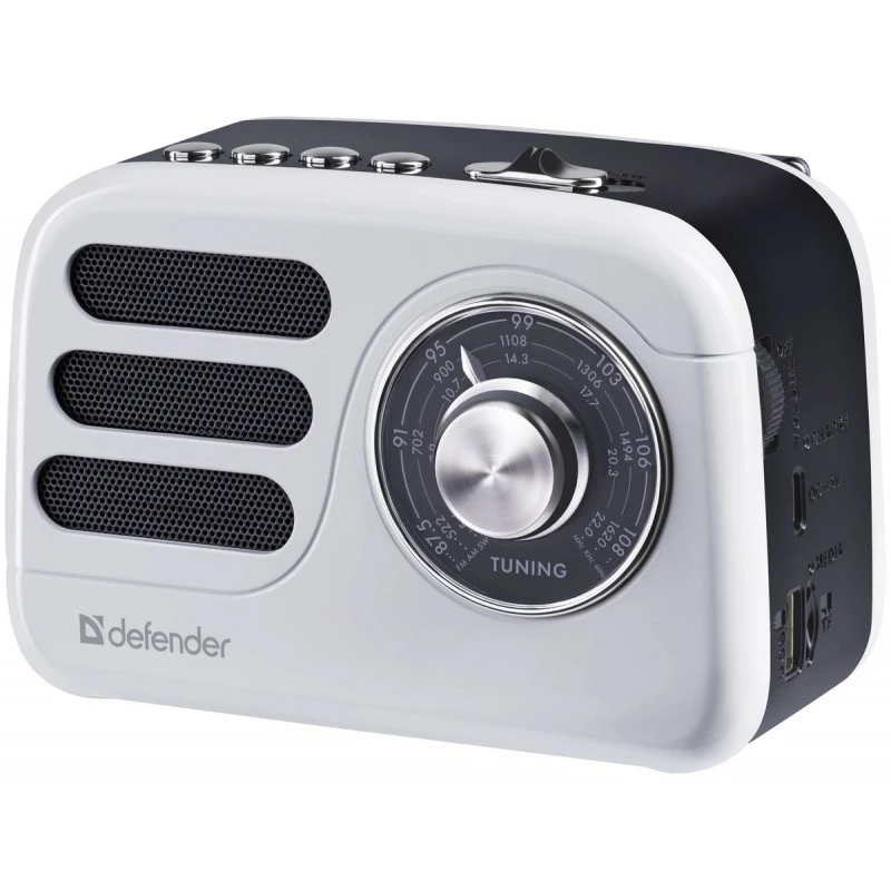 Draagbare luidspreker DEFENDER SIGNAL met FM/MP3/SD/USB en Bluetooth (5W, antenne)