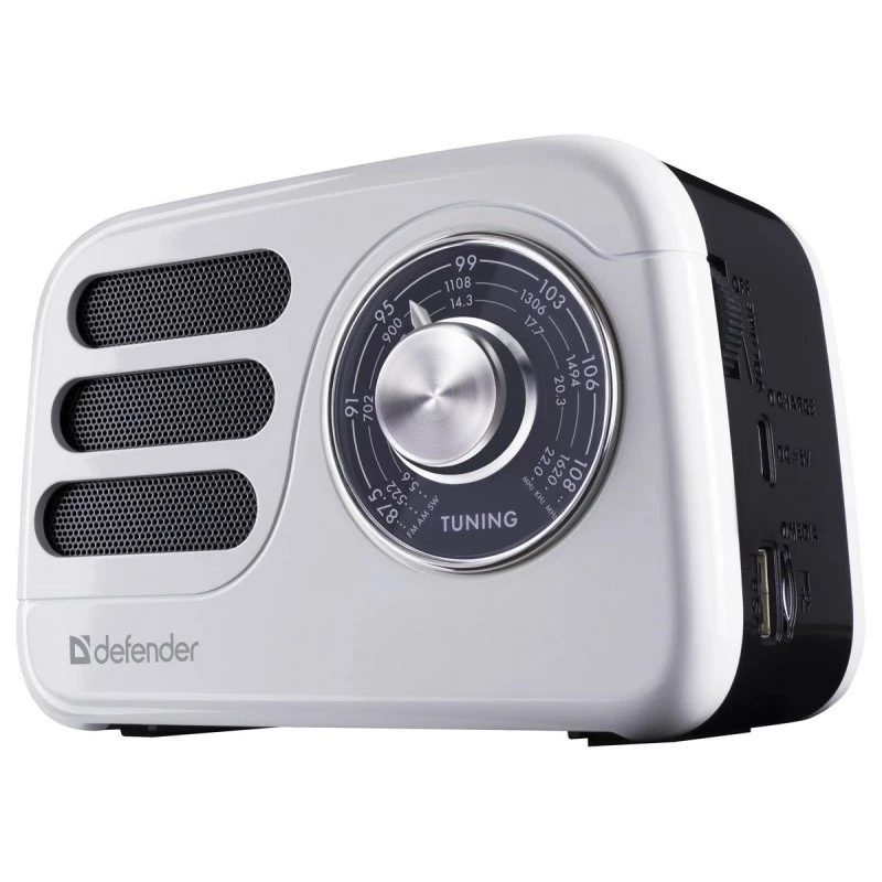 Draagbare luidspreker DEFENDER SIGNAL met FM/MP3/SD/USB en Bluetooth (5W, antenne)