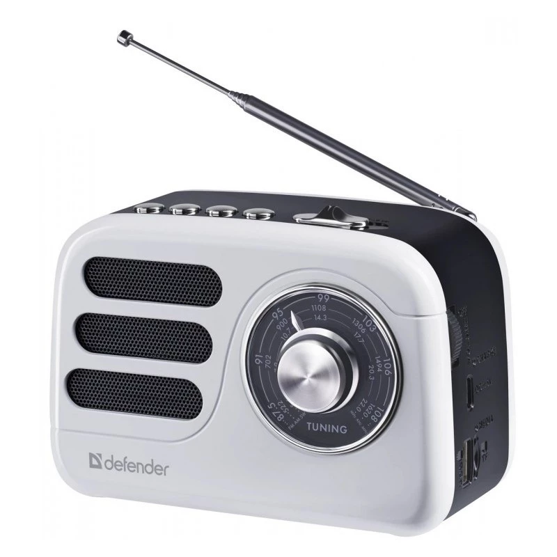 Draagbare luidspreker DEFENDER SIGNAL met FM/MP3/SD/USB en Bluetooth (5W, antenne)