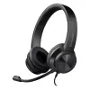 Bekabelde koptelefoon met microfoon DEFENDER tune 150 – zwart, bekabelde stereo-headset