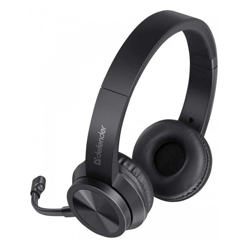 Bekabelde koptelefoon met microfoon DEFENDER tune 150 – zwart, bekabelde stereo-headset