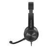 Bekabelde koptelefoon met microfoon DEFENDER tune 150 – zwart, bekabelde stereo-headset