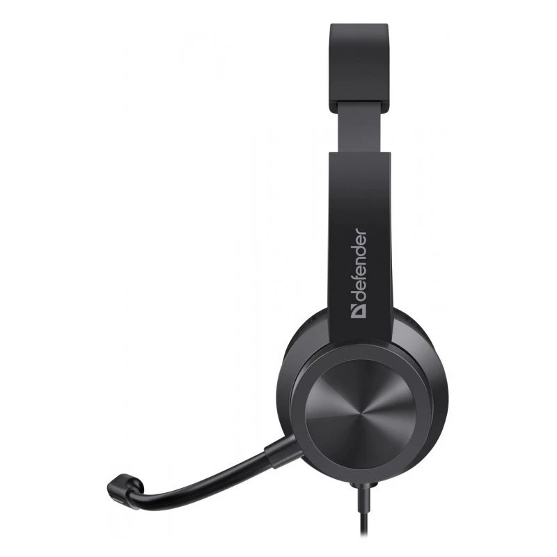 Bekabelde koptelefoon met microfoon DEFENDER tune 150 – zwart, bekabelde stereo-headset