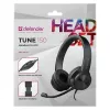 Bekabelde koptelefoon met microfoon DEFENDER tune 150 – zwart, bekabelde stereo-headset