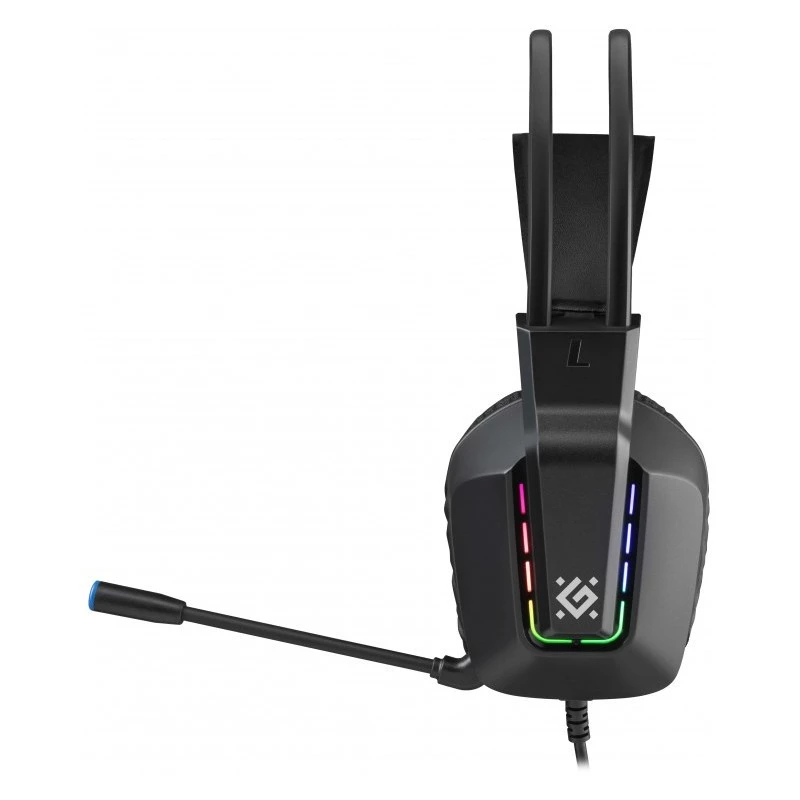 Bekabelde USB-gaming-headset DEFENDER GOTHIC RGB met microfoon, zwart