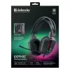 Bekabelde USB-gaming-headset DEFENDER GOTHIC RGB met microfoon, zwart