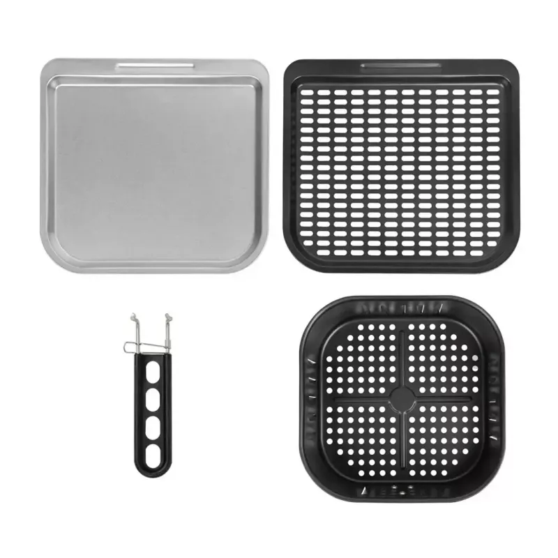 Heteluchtfriteuse GreenBlue GB950 1800W, 10 l inhoud, 8 programma's, touchbediening, timer, zwart