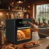 Heteluchtfriteuse GreenBlue GB950 1800W, 10 l inhoud, 8 programma's, touchbediening, timer, zwart
