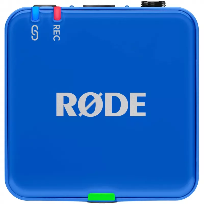 Microfoon Rode Wireless Go III blauw — compact draadloos lavaliersysteem