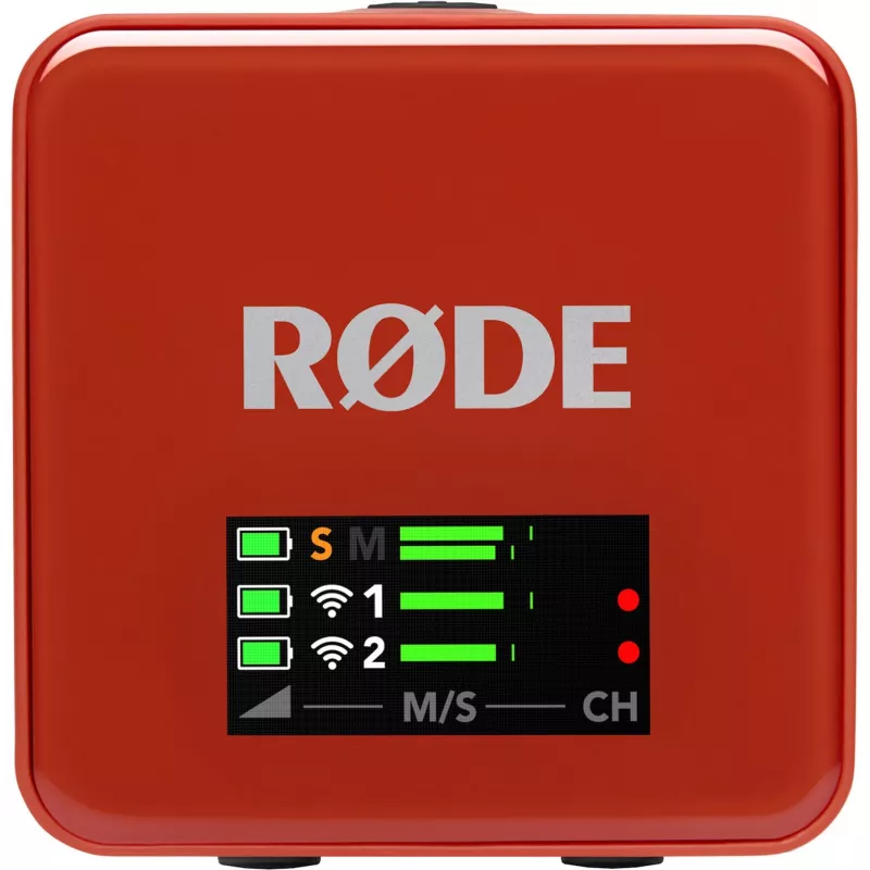 Draadloos microfoonsysteem Rode Wireless Go III bruin — 2,4 GHz draadloze overdracht, compacte tweekanaals kit