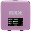 Draadloze lavaliermicrofoon Rode Wireless Go III lila 2,4 GHz compact ontwerp