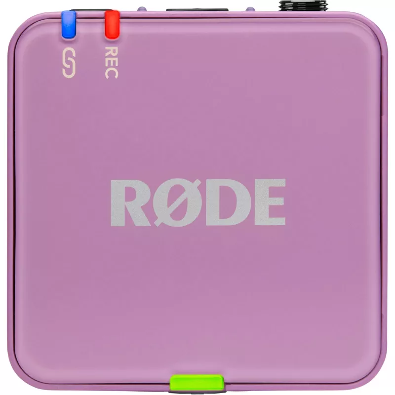 Draadloze lavaliermicrofoon Rode Wireless Go III lila 2,4 GHz compact ontwerp