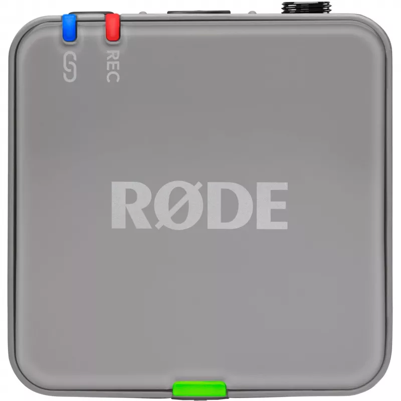 Draadloze microfoon Rode Wireless GO III grijs — compact ontwerp, ingebouwde accu