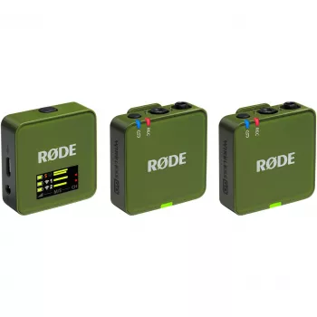 Microfoon Rode Wireless Go III donkergroen
