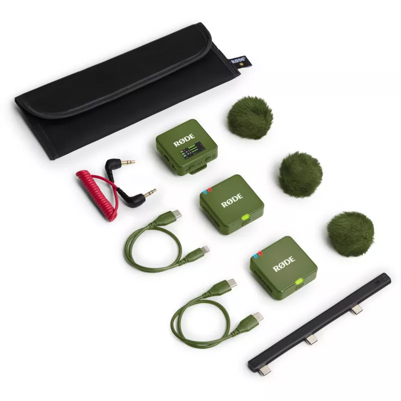 Microfoon Rode Wireless Go III donkergroen