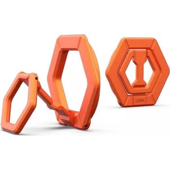 UAG Urban Armor Gear Magnetic Ring Stand | houder/ringhouder met standaardfunctie | voor MagSafe en UAG-hoesjes met geïntegreerde magneet | gebrand oranje