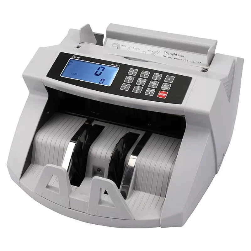 Bankbiljettelmachine Olympia NC 450 — 5,1 kg, LCD, 230 V, 75 W, 247×185×306 mm