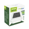Solar LED-paallamp GreenBlue GB128 WW, 3200K neutraalwit, kap, 100x100mm, zwart