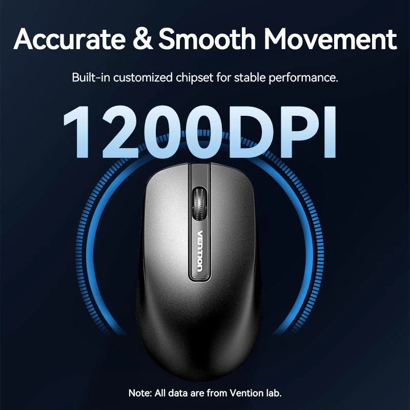 Muis USB optisch zwart/ktabg Vention