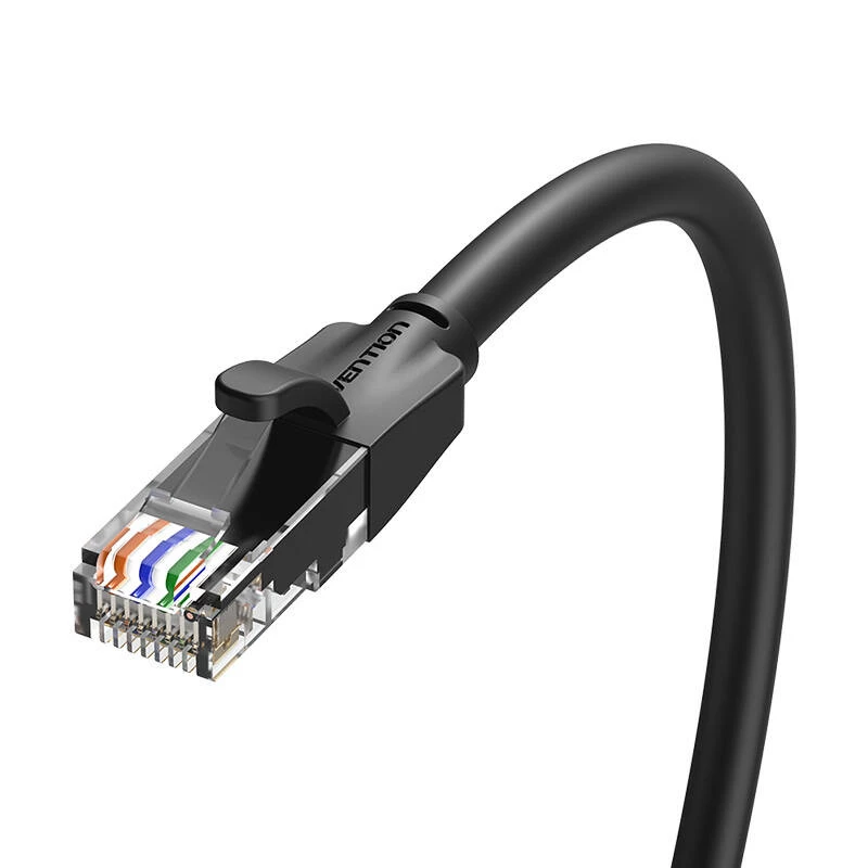 Netwerkkabel UTP CAT6 Vention IBEBG RJ45 Ethernet 1000Mbps 1,5m zwart