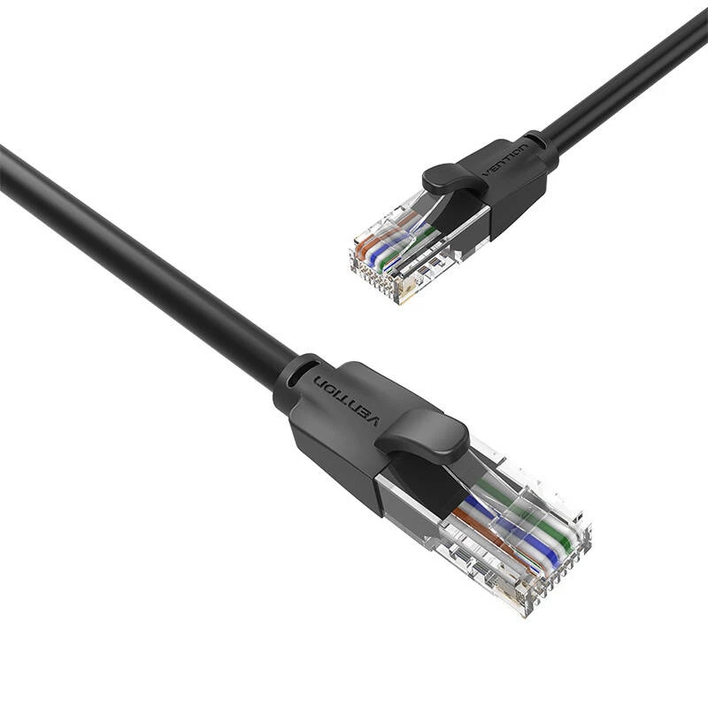 Netwerkkabel UTP CAT6 Vention IBEBG RJ45 Ethernet 1000Mbps 1,5m zwart