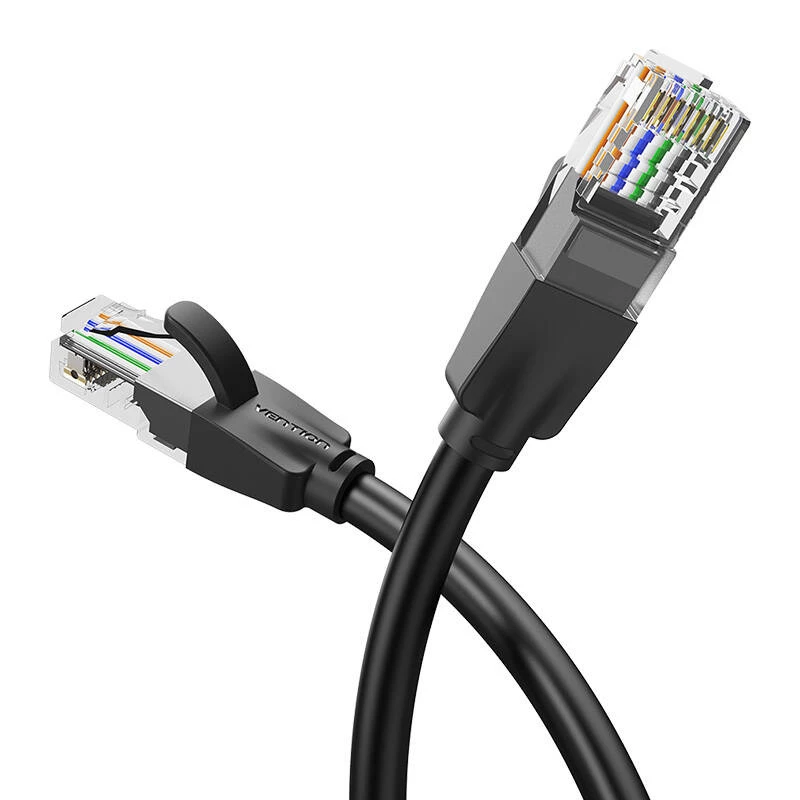 Netwerkkabel UTP CAT6 Vention IBEBG RJ45 Ethernet 1000Mbps 1,5m zwart