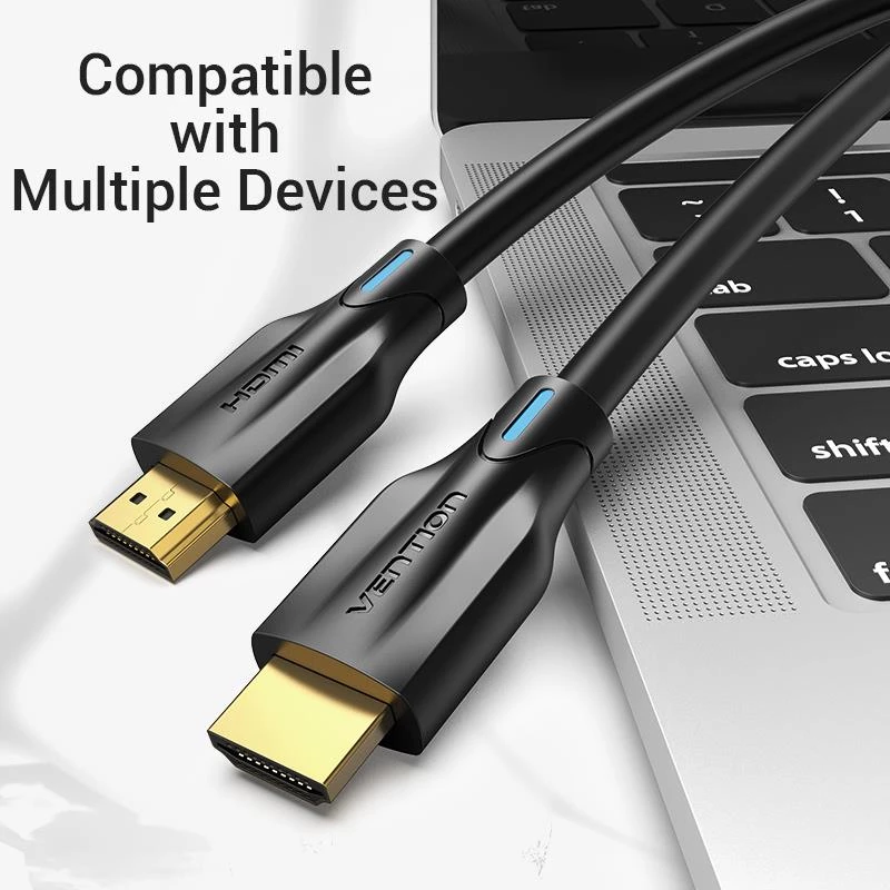 HDMI-kabel 8K/1M zwart Aanbf Vention