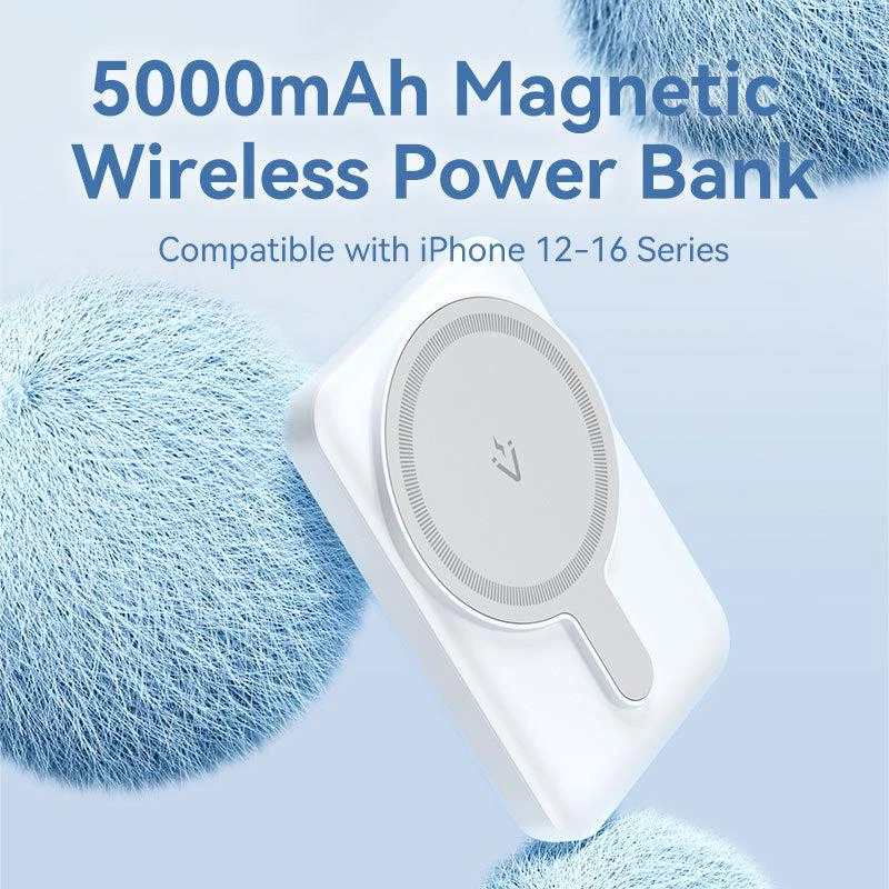 Powerbank draadloos 5000MAH 20W/MAGNETIC zwart FHSB0 Vention