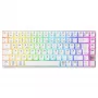 Mechanisch compact draadloos toetsenbord Cherry XTRFY K33 75% QWERTZ Duits wit USB + RF + Bluetooth RGB