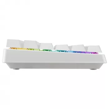 Mechanisch compact draadloos toetsenbord Cherry XTRFY K33 75% QWERTZ Duits wit USB + RF + Bluetooth RGB