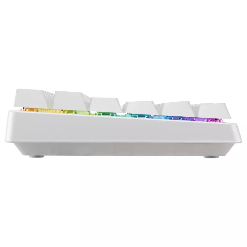 Mechanisch compact draadloos toetsenbord Cherry XTRFY K33 75% QWERTZ Duits wit USB + RF + Bluetooth RGB