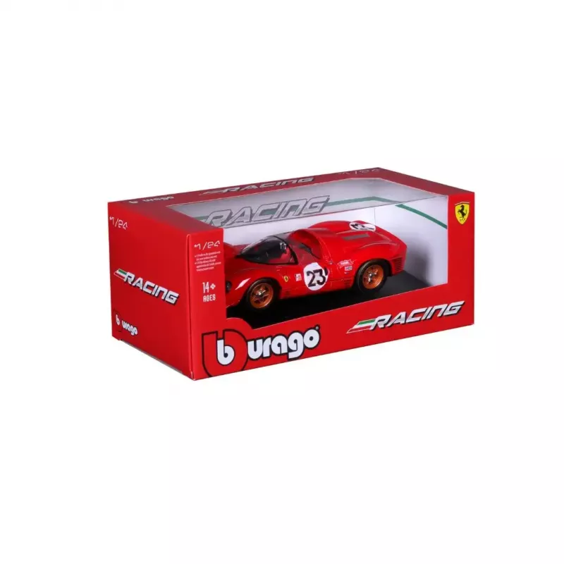 Supercar-model Bburago Ferrari 330 P4 Daytona, voorgemonteerd op schaal 1:24