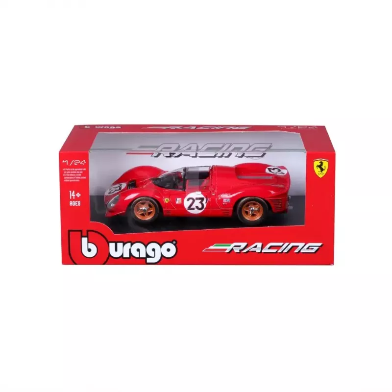 Supercar-model Bburago Ferrari 330 P4 Daytona, voorgemonteerd op schaal 1:24