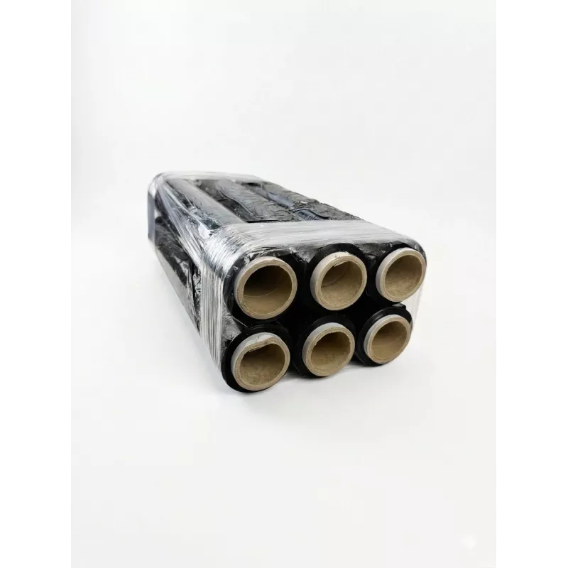 Stretchfolie zwart 23mic 1,5kg x 6 BOX