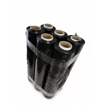 Stretchfolie zwart 23mic 3,0kg x 6 BOX
