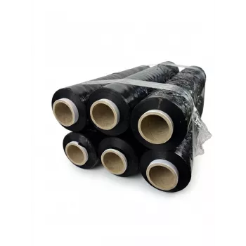Stretchfolie zwart 23mic 3,0kg x 6 BOX