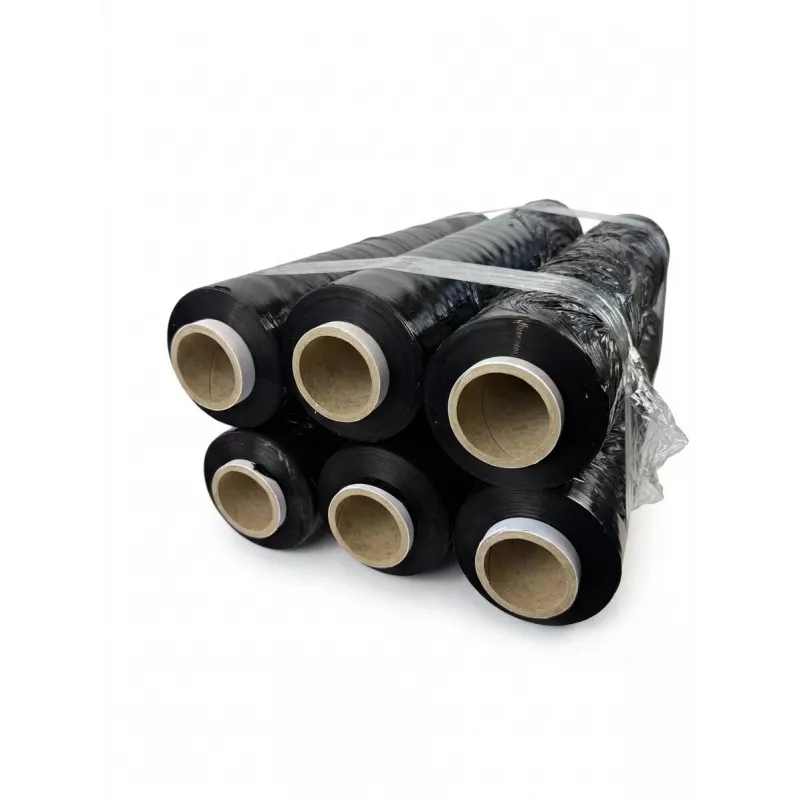 Stretchfolie zwart 23mic 3,0kg x 6 BOX