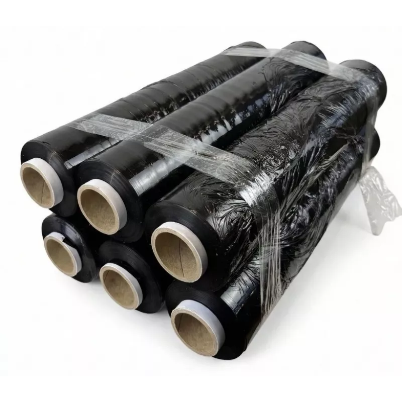 Stretchfolie zwart 23mic 3,0kg x 6 BOX