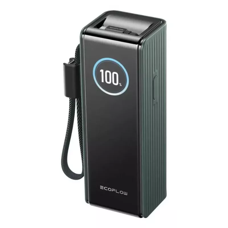 Powerbank EcoFlow RAPID 25000 mAh groen — 170 W totaalvermogen, 2× USB-C, 1× USB-A