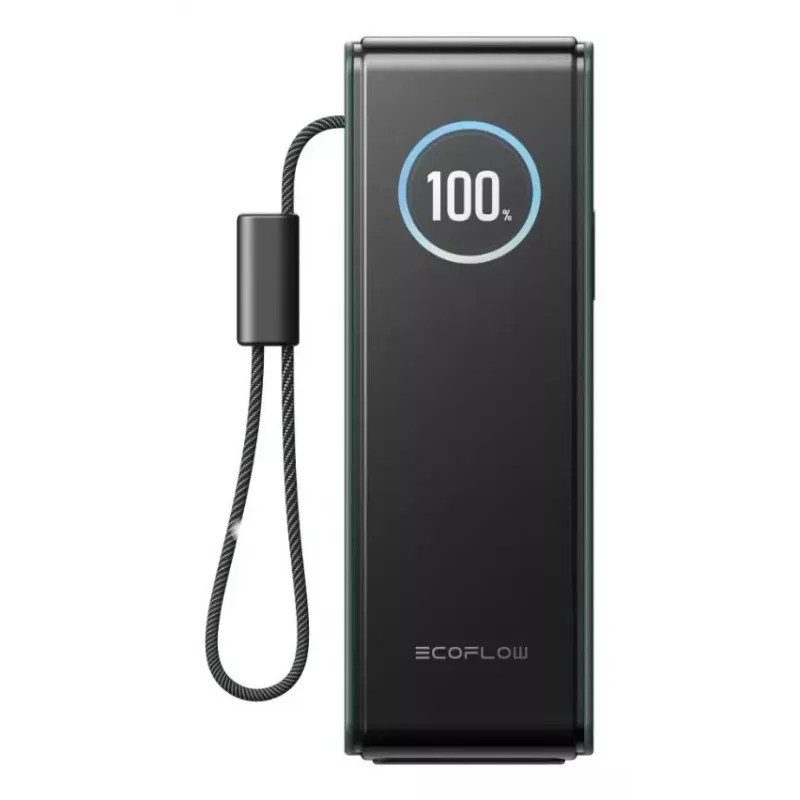 Powerbank EcoFlow RAPID 25000 mAh groen — 170 W totaalvermogen, 2× USB-C, 1× USB-A