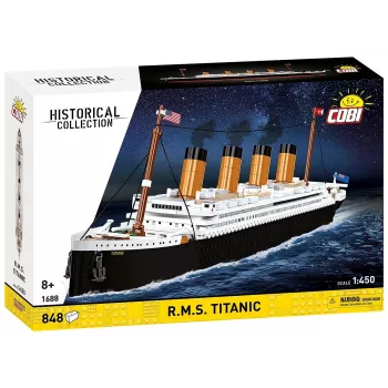 Bouwpakket Cobi R.M.S. Titanic modelbouwpakket, 848 onderdelen, verzamelbaar scheepsmodel
