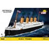 Bouwpakket Cobi R.M.S. Titanic modelbouwpakket, 848 onderdelen, verzamelbaar scheepsmodel