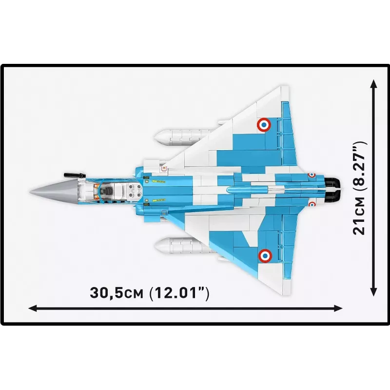 Cobi Mirage 2000-5F Brick Model Kit, Armed Forces Series, 495 onderdelen, schaal 1:48