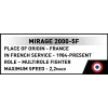 Cobi Mirage 2000-5F Brick Model Kit, Armed Forces Series, 495 onderdelen, schaal 1:48