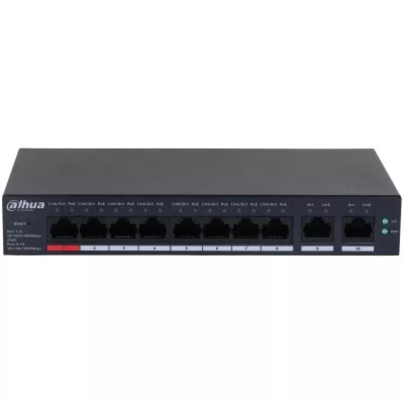 Switch DAHUA CS4010-8GT-110 PoE 10-poorts, 8 PoE-poorten